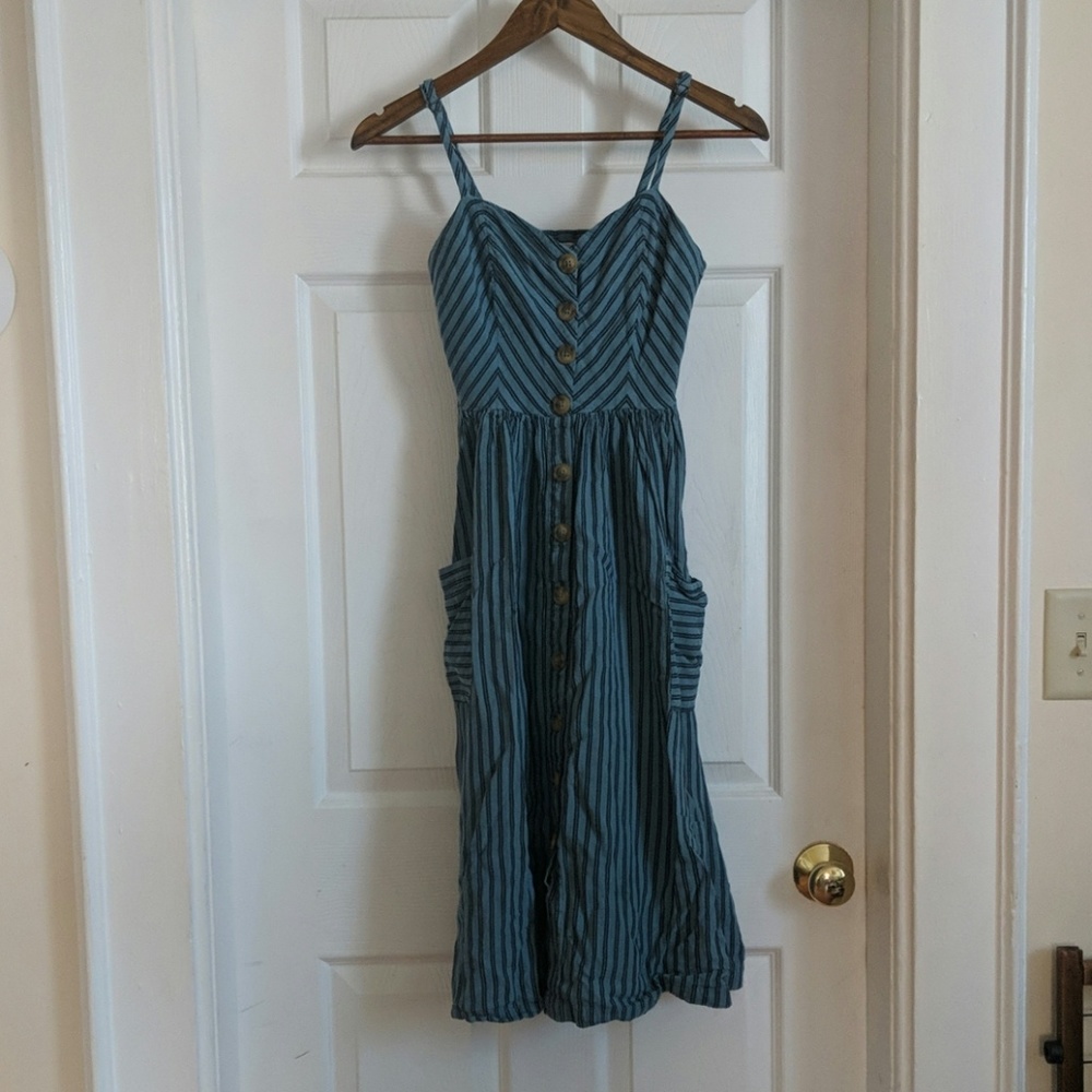 Cooperative Button-Front Dress